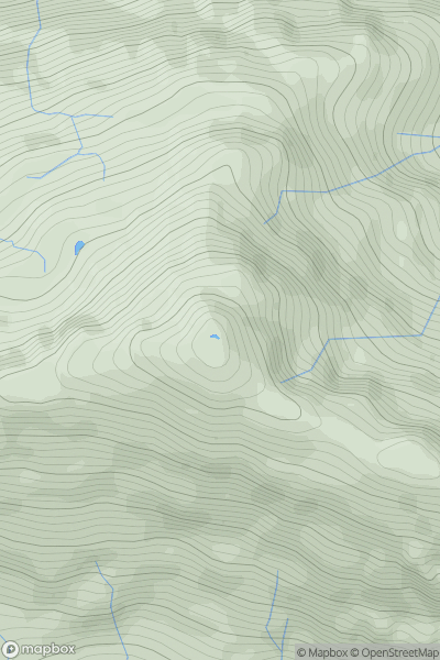 Thumbnail image for Sgurr a' Choire-bheithe showing contour plot for surrounding peak