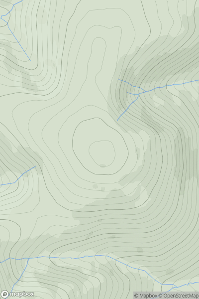 Thumbnail image for Comb Hill showing contour plot for surrounding peak