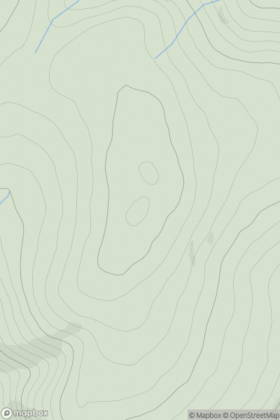 Thumbnail image for Whiteknowe Head showing contour plot for surrounding peak