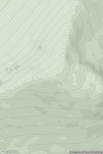 Thumbnail image for Sgurr an Fhuarain showing contour plot for surrounding peak