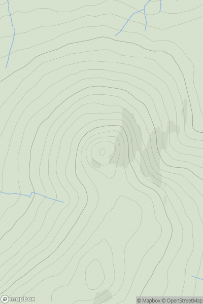 Thumbnail image for Maiden Paps showing contour plot for surrounding peak
