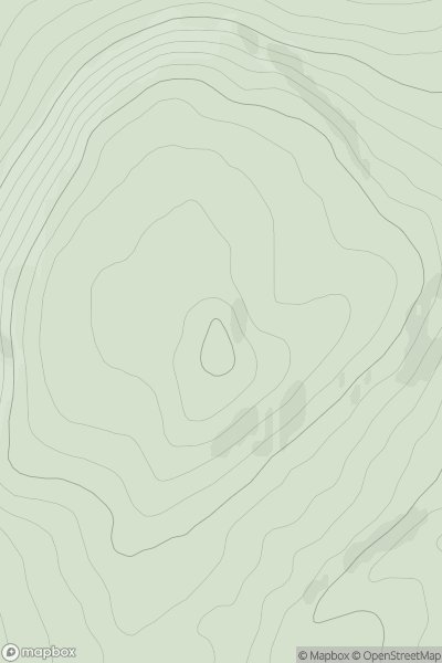 Thumbnail image for Wyndburgh Hill showing contour plot for surrounding peak