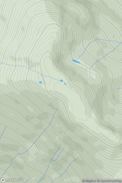 Thumbnail image for Sgurr nan Eugallt showing contour plot for surrounding peak