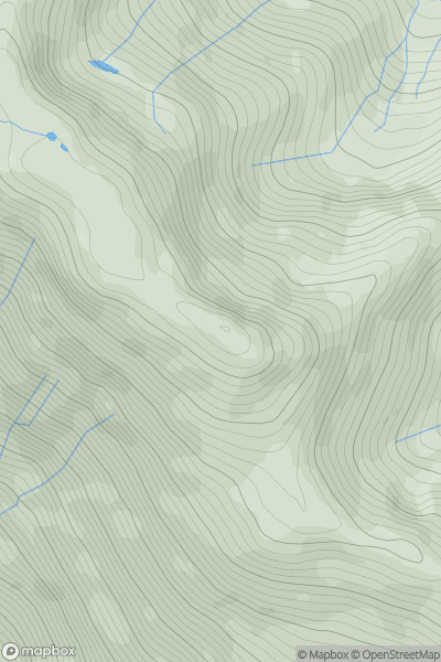 Thumbnail image for Sgurr nan Eugallt East Top showing contour plot for surrounding peak