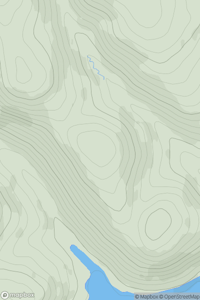 Thumbnail image for Pykestone Brae showing contour plot for surrounding peak