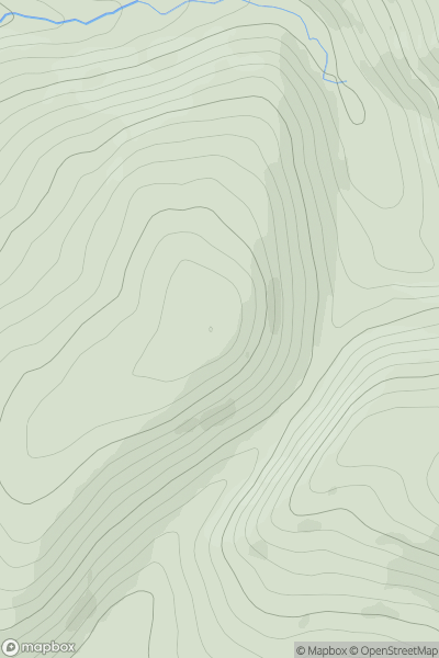 Thumbnail image for Big Hill showing contour plot for surrounding peak
