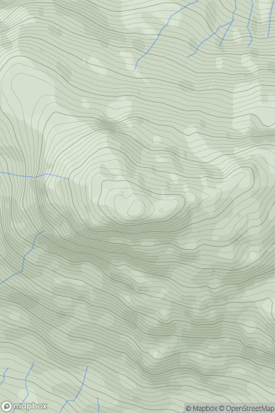 Thumbnail image for Ben Aden (Beinn an Aodainn) showing contour plot for surrounding peak