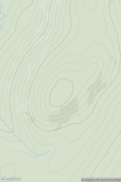 Thumbnail image for Shankend Hill (Hillend) showing contour plot for surrounding peak
