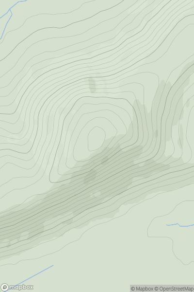 Thumbnail image for Cademuir Fort showing contour plot for surrounding peak