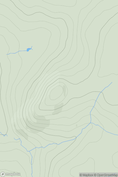 Thumbnail image for Cunzierton Hill showing contour plot for surrounding peak