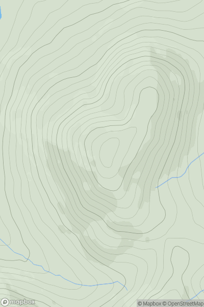 Thumbnail image for Staerough Hill showing contour plot for surrounding peak