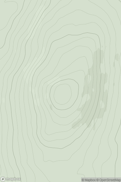 Thumbnail image for Bonchester Hill showing contour plot for surrounding peak