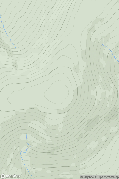 Thumbnail image for Slieau Ruy showing contour plot for surrounding peak