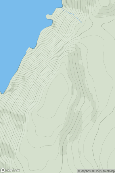 Thumbnail image for Lhiattee ny Beinnee showing contour plot for surrounding peak