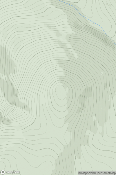 Thumbnail image for Gyrn Goch showing contour plot for surrounding peak