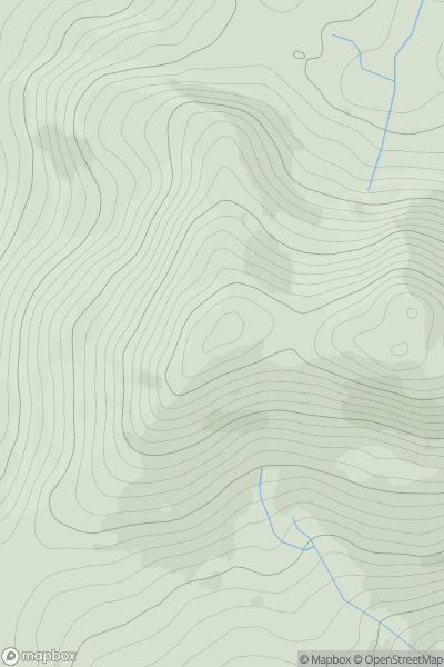 Thumbnail image for Ffridd Bach (Moel-ddu West Top) showing contour plot for surrounding peak
