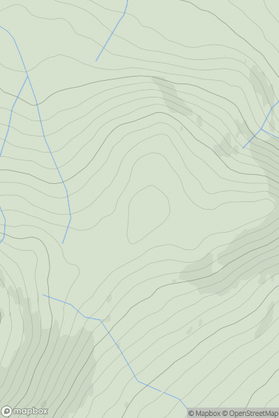 Thumbnail image for Penygadair showing contour plot for surrounding peak