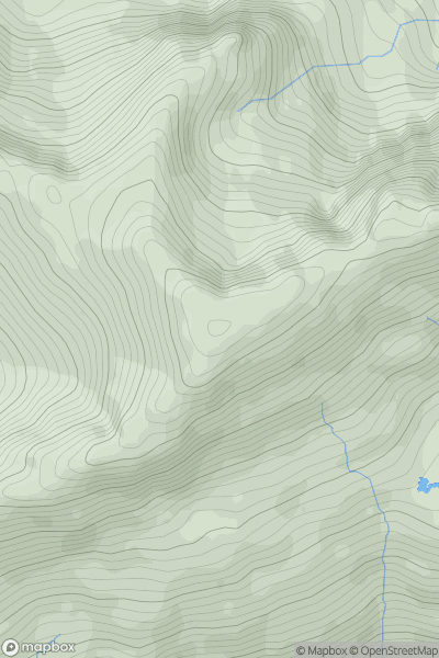 Thumbnail image for Aonach Sgoilte showing contour plot for surrounding peak
