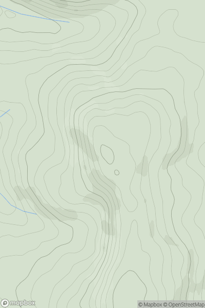 Thumbnail image for Moel y Waun showing contour plot for surrounding peak