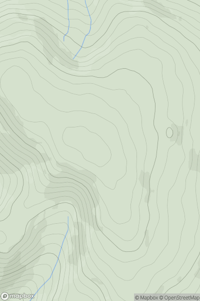 Thumbnail image for Moel y Parc showing contour plot for surrounding peak