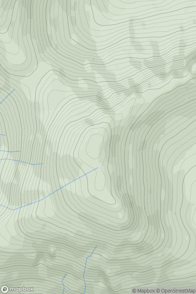 Thumbnail image for Sgurr Cos na Breachd-laoidh showing contour plot for surrounding peak