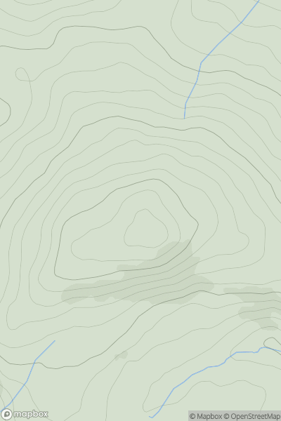 Thumbnail image for Foel Gasyth showing contour plot for surrounding peak