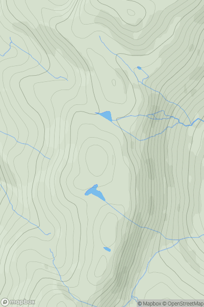 Thumbnail image for Corn-y-stwc (Craig Ddrwg North Top) showing contour plot for surrounding peak
