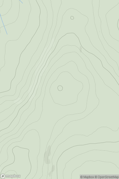 Thumbnail image for Moel y Slates showing contour plot for surrounding peak