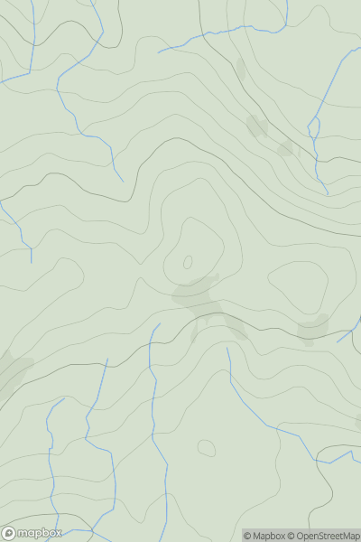 Thumbnail image for Foel Cynfal showing contour plot for surrounding peak
