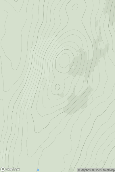 Thumbnail image for Moel y Gydros South Top showing contour plot for surrounding peak