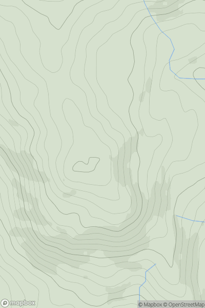 Thumbnail image for Moel Cors-y-garnedd showing contour plot for surrounding peak