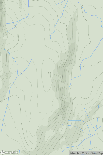 Thumbnail image for Braich Lusog showing contour plot for surrounding peak