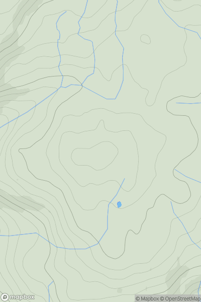 Thumbnail image for Moel y Croesau showing contour plot for surrounding peak