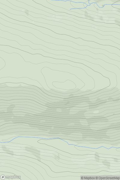Thumbnail image for Pen-yr-eryr showing contour plot for surrounding peak