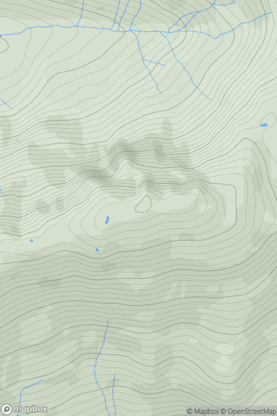 Thumbnail image for Meall Bhasiter showing contour plot for surrounding peak