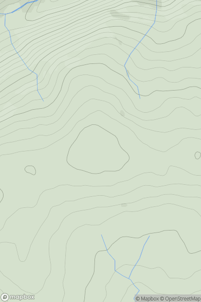 Thumbnail image for Mynydd St John showing contour plot for surrounding peak