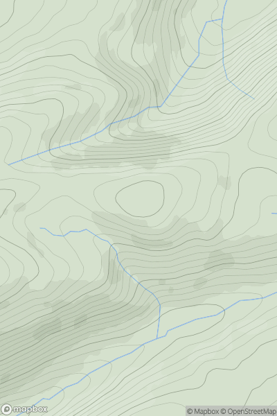 Thumbnail image for Clawdd Mawr showing contour plot for surrounding peak