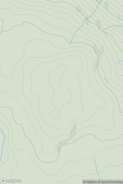 Thumbnail image for Pen y Ffridd Cownwy showing contour plot for surrounding peak