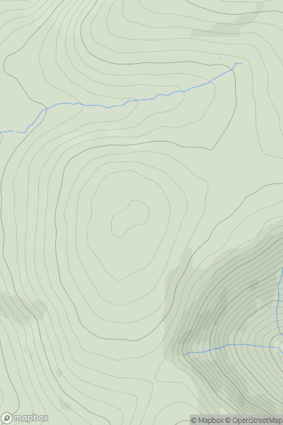 Thumbnail image for Trawsfynydd showing contour plot for surrounding peak