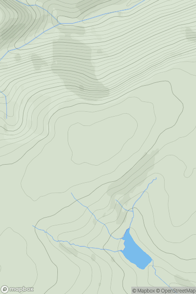 Thumbnail image for Cerrig Gwynion showing contour plot for surrounding peak