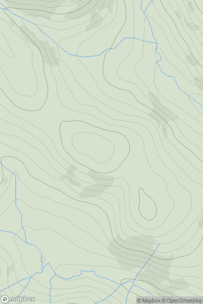 Thumbnail image for Esgair y Maen showing contour plot for surrounding peak