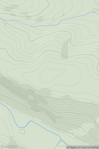 Thumbnail image for Allt Pant-mawr showing contour plot for surrounding peak