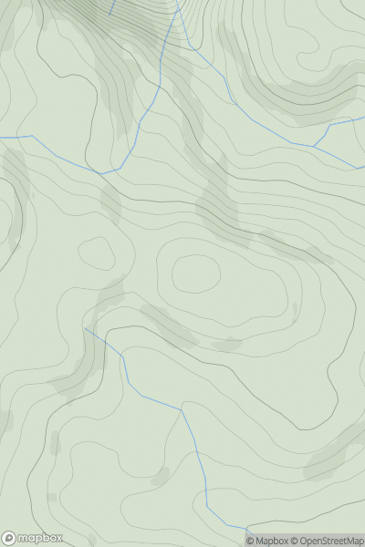 Thumbnail image for Mynydd Bychan showing contour plot for surrounding peak