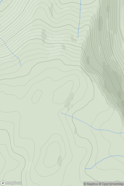Thumbnail image for Pen Creigiau'r Llan North Top showing contour plot for surrounding peak