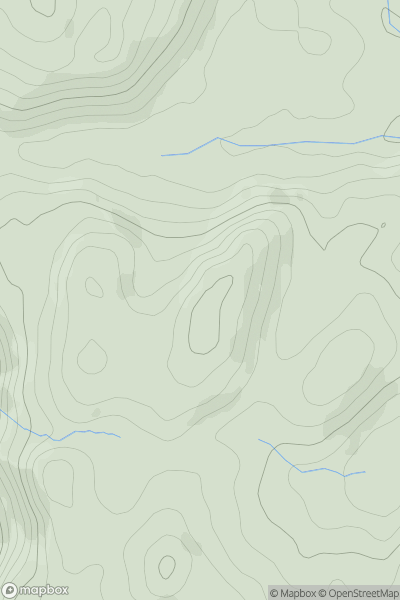 Thumbnail image for Esgair Gorlan showing contour plot for surrounding peak