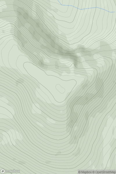 Thumbnail image for Beinn a' Chleibh showing contour plot for surrounding peak