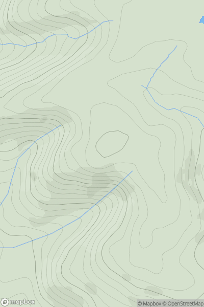 Thumbnail image for Rhos-crug showing contour plot for surrounding peak