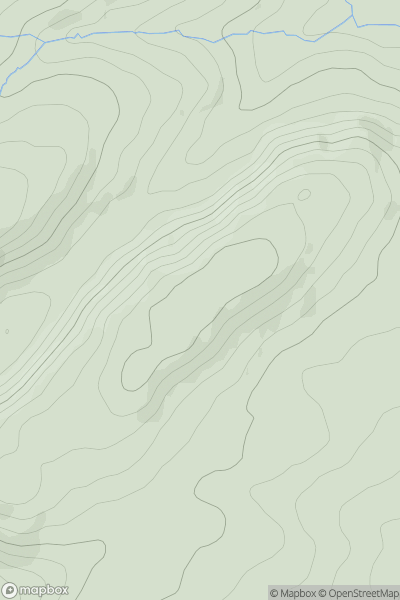 Thumbnail image for Bryngwyn Hill showing contour plot for surrounding peak
