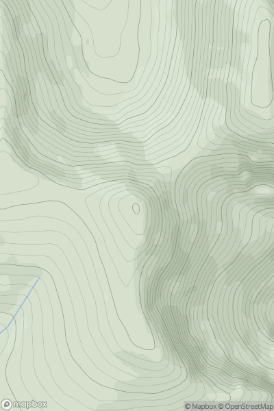 Thumbnail image for Meall Coire Lochain showing contour plot for surrounding peak