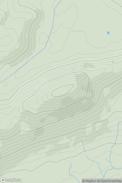 Thumbnail image for Middletown Hill showing contour plot for surrounding peak
